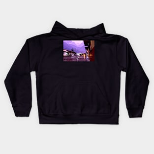 town under storm Kids Hoodie